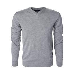 Berkeley | Wilton Cashwool V-Neck | Herrestrik Grey